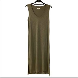 Madewell Green Jersey Midi Dress